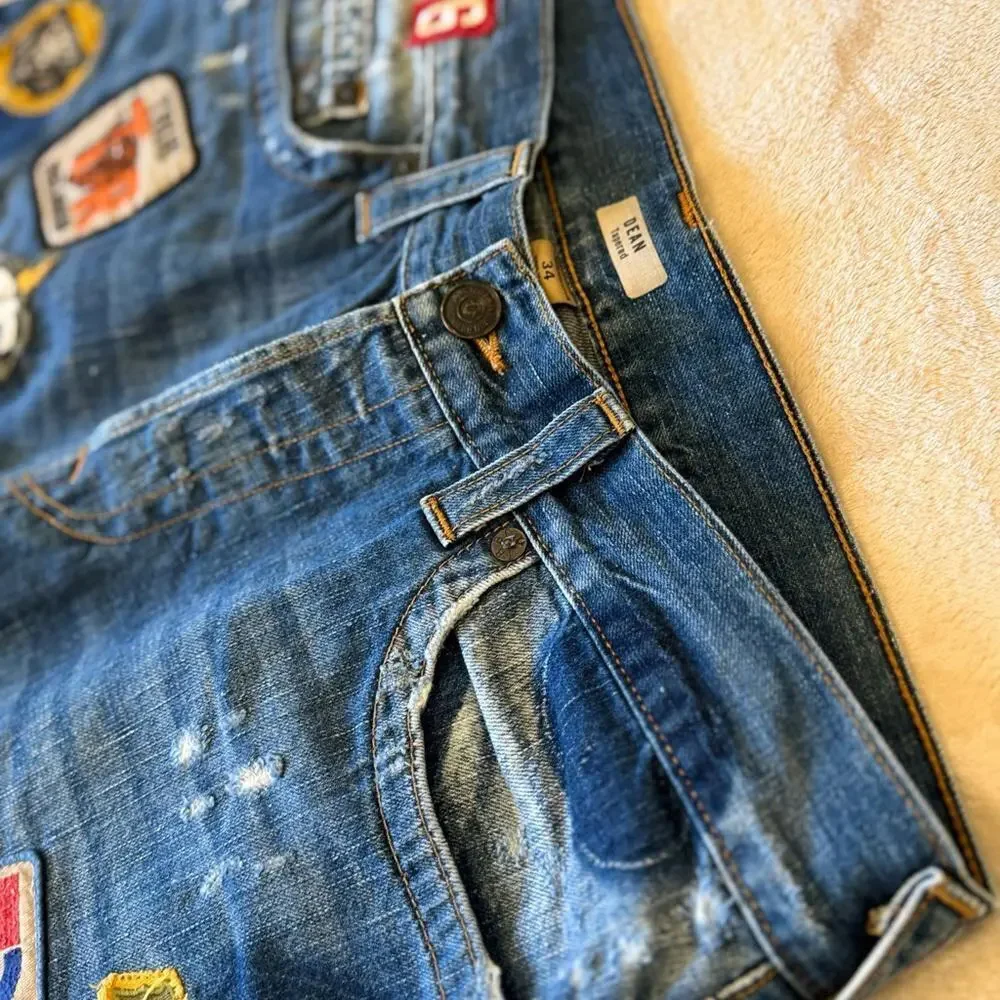 True Religion Rare Patch Denim Jeans - Unique Style